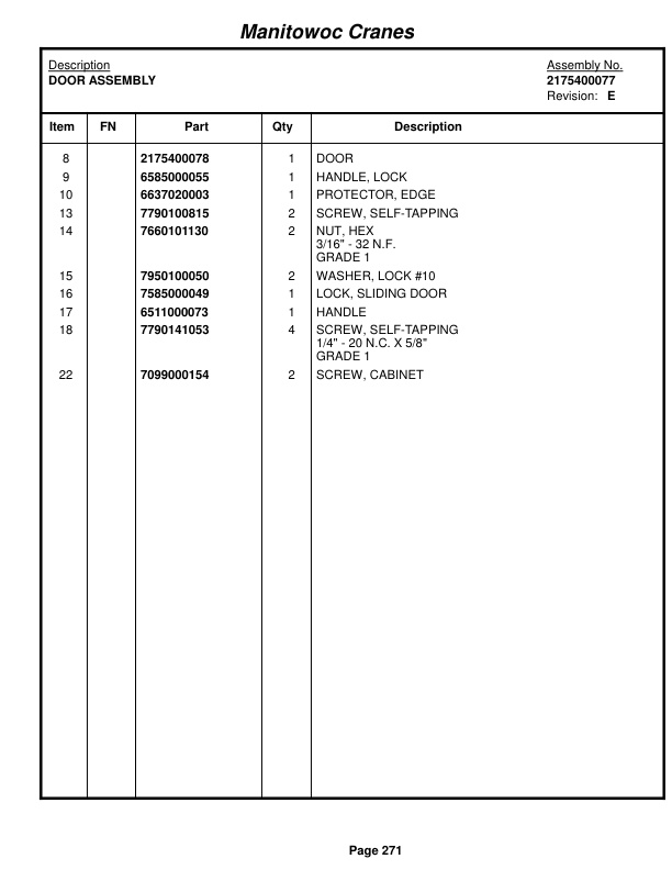 Grove RT740 Crane Parts Manual 49925 2017-2