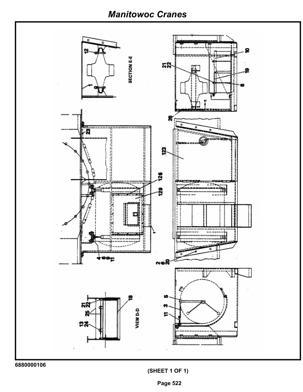 Grove RT740 Crane Parts Manual 50708 2012-3