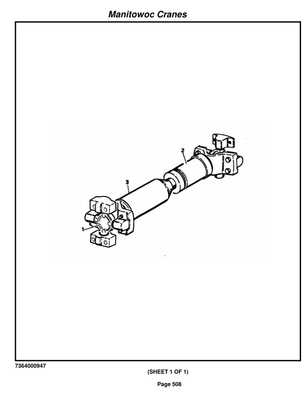 Grove RT740 Crane Parts Manual 50920 2016-3