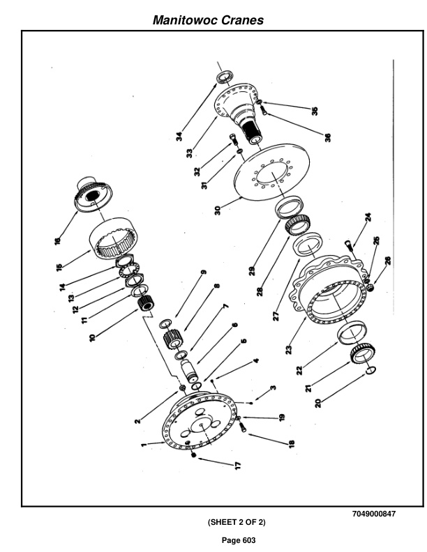 Grove RT740B Crane Parts Manual 71496 2010-3