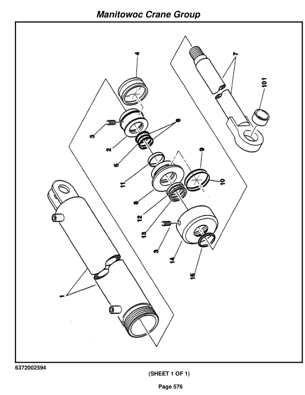 Grove RT740B Crane Parts Manual 74430 2007-3