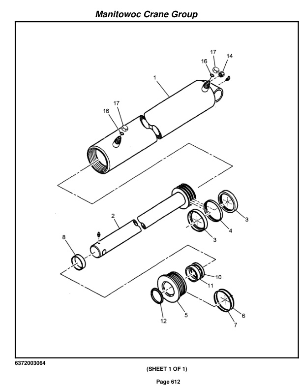 Grove RT744B Crane Parts Manual 74431 2007-3