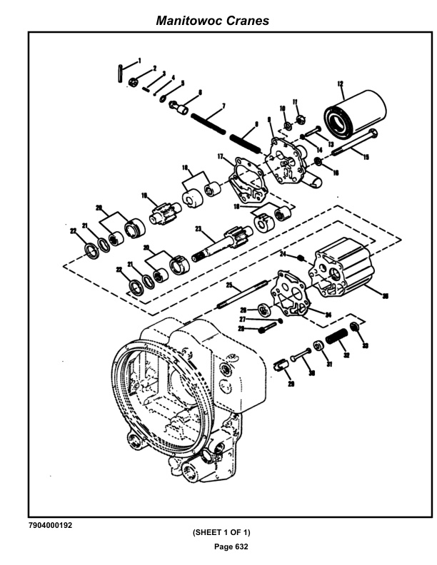 Grove RT744B Crane Parts Manual 76325 2020-3