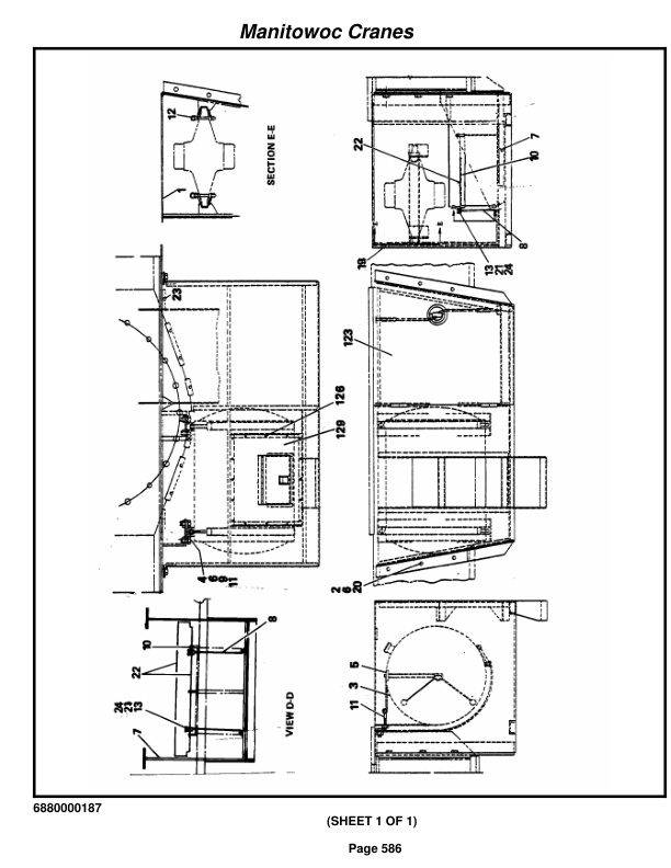 Grove RT745 Crane Parts Manual 70180 2018-3