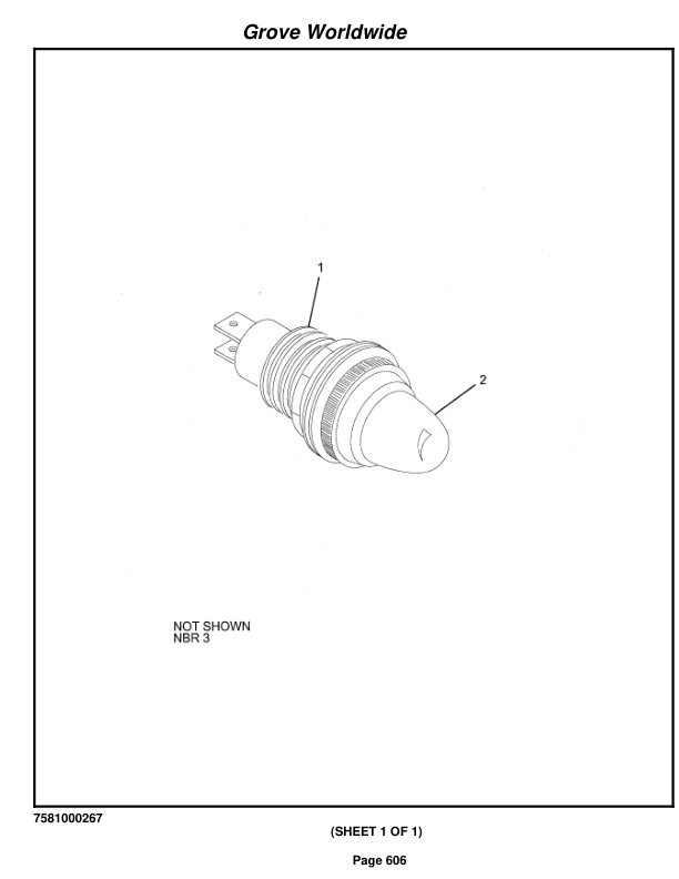 Grove RT745 Crane Parts Manual 73610 2004-3