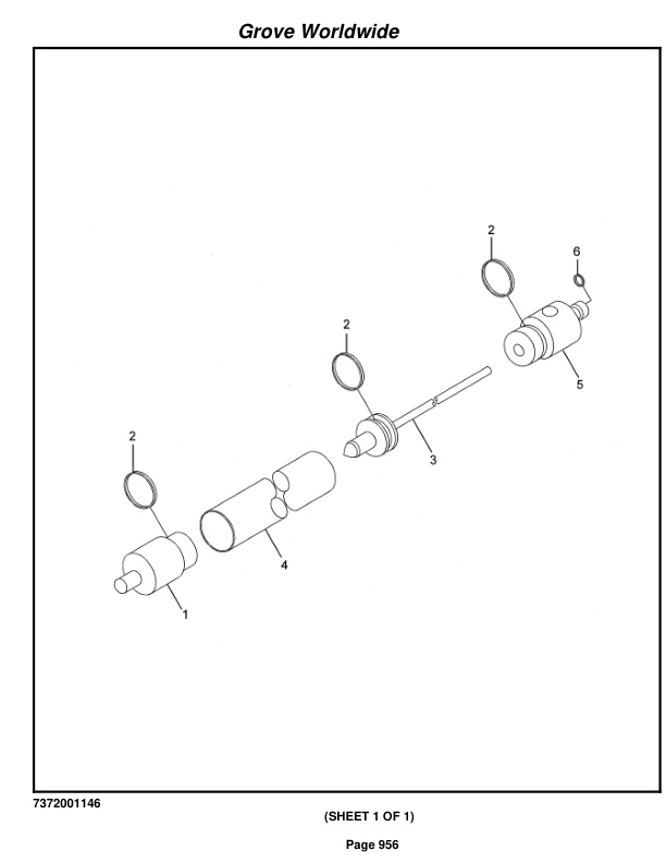 Grove RT745 Crane Parts Manual 75129 2003-3