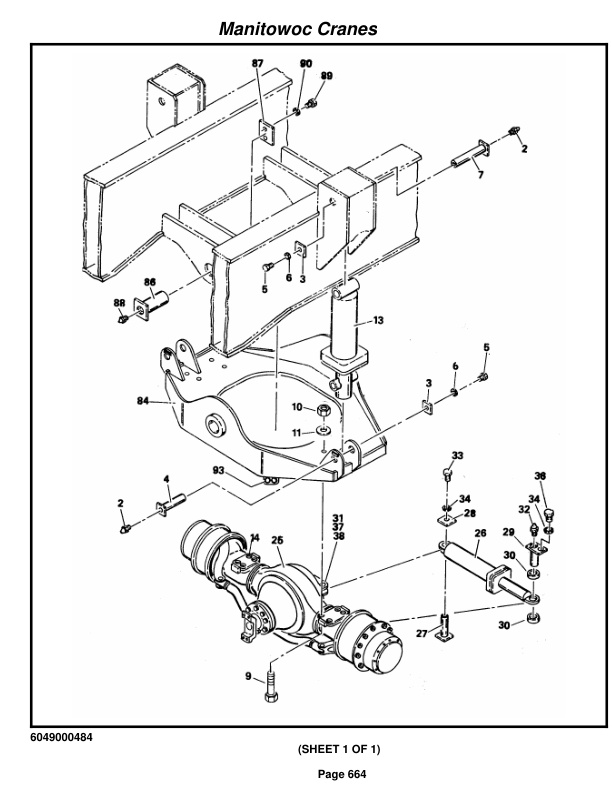 Grove RT745 Crane Parts Manual 75800 2016-3