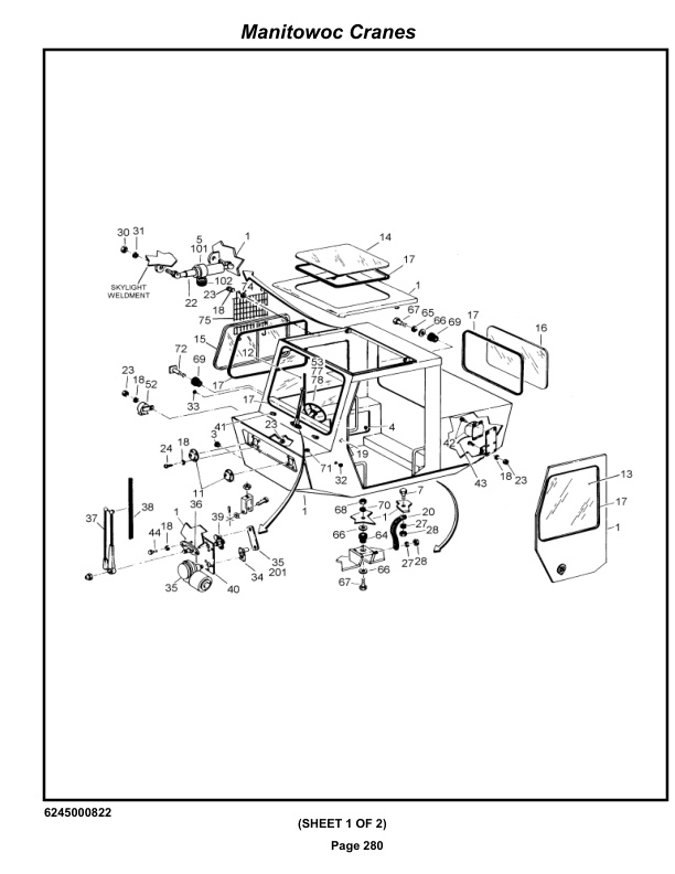 Grove RT745 Crane Parts Manual 76893 2020-2