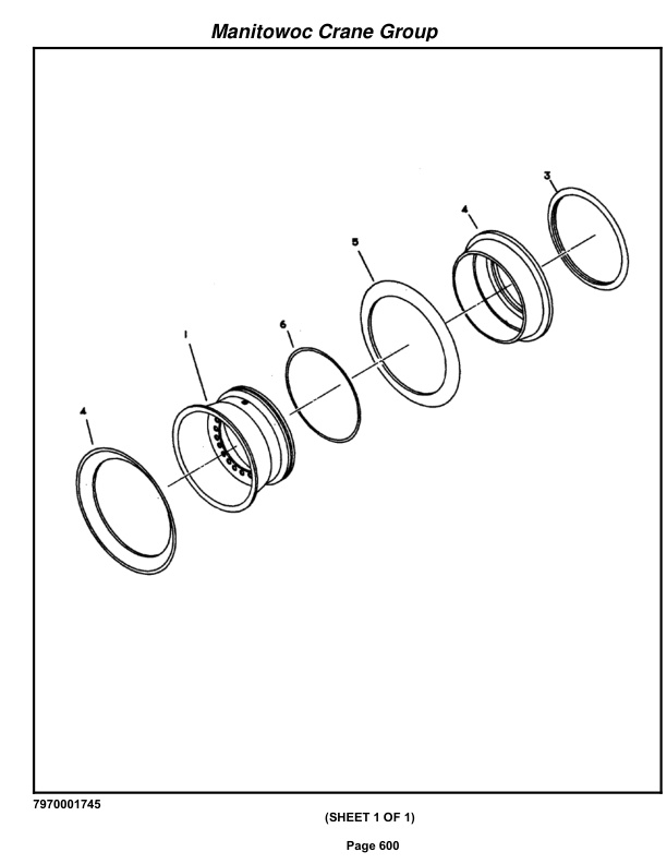 Grove RT745 Crane Parts Manual 77249 2009-3