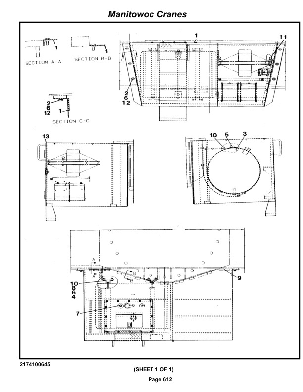 Grove RT745 Crane Parts Manual 84239 2022-3