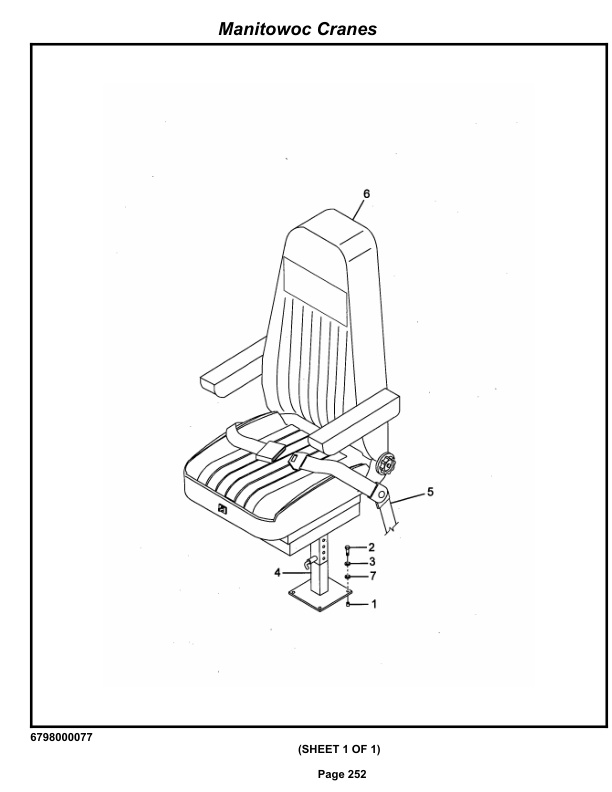 Grove RT745 Crane Parts Manual 84520 2013-2