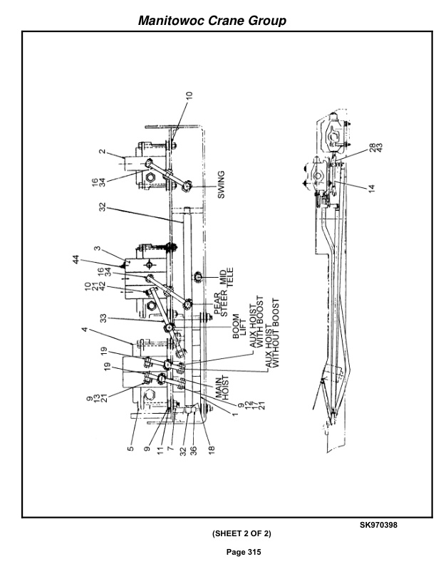 Grove RT750 Crane Parts Manual 84695 2006-2