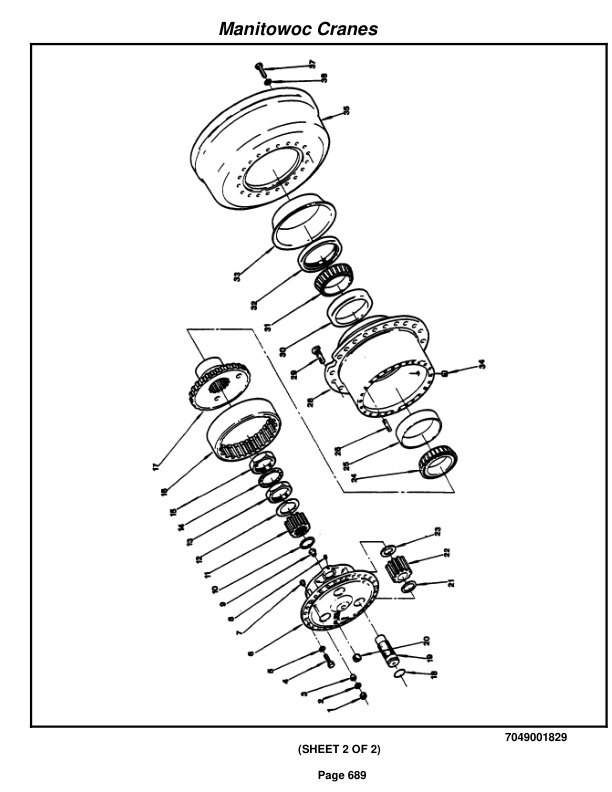 Grove RT750 Crane Parts Manual 84786 2009-3