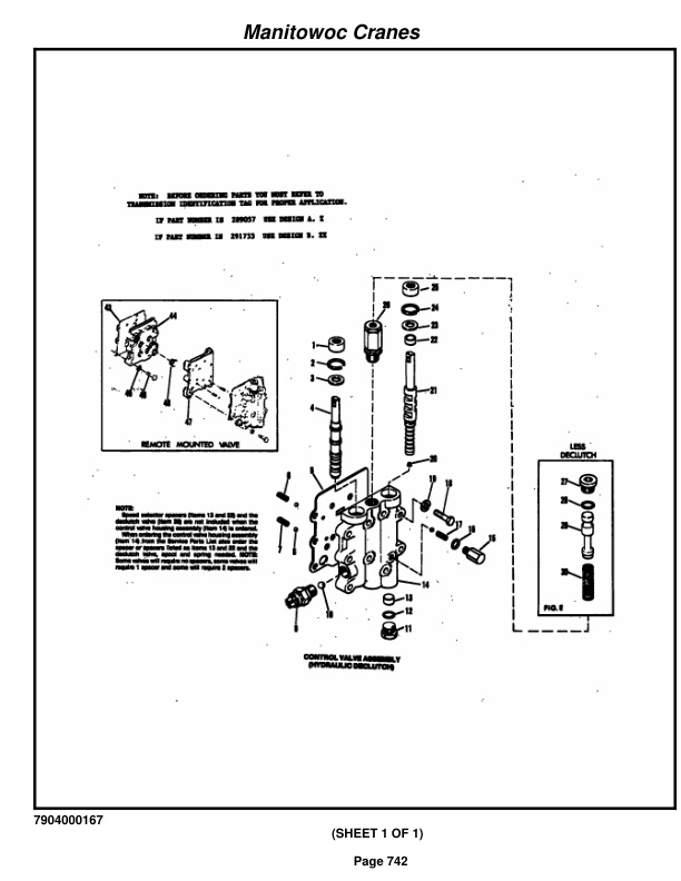 Grove RT750 Crane Parts Manual 87584 2014-3