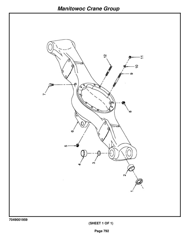 Grove RT750 Crane Parts Manual 87782 2008-3