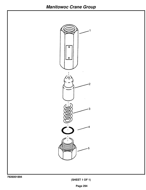 Grove RT750E Crane Parts Manual 227264 2007-2