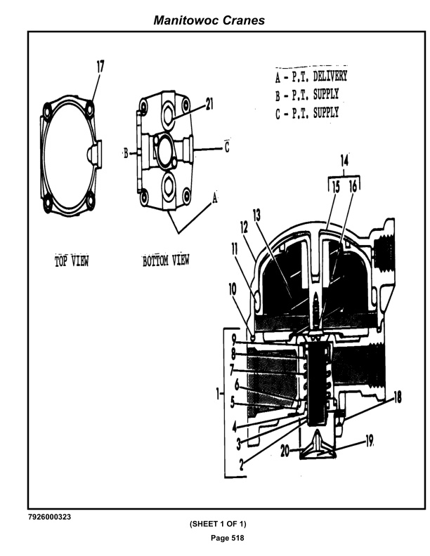 Grove RT755 Crane Parts Manual 49464 2021-3