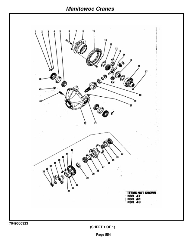 Grove RT75S Crane Parts Manual 43922 2016-3