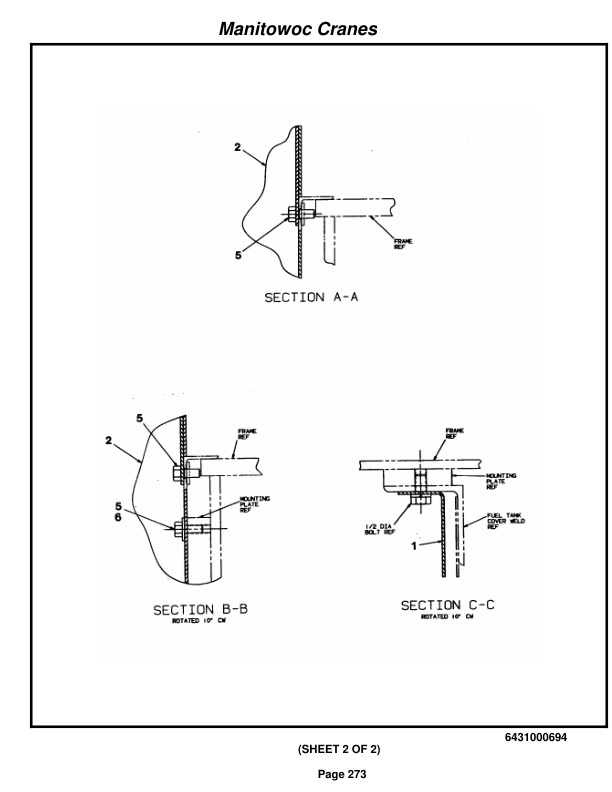 Grove RT760 Crane Parts Manual 86898 2018-3