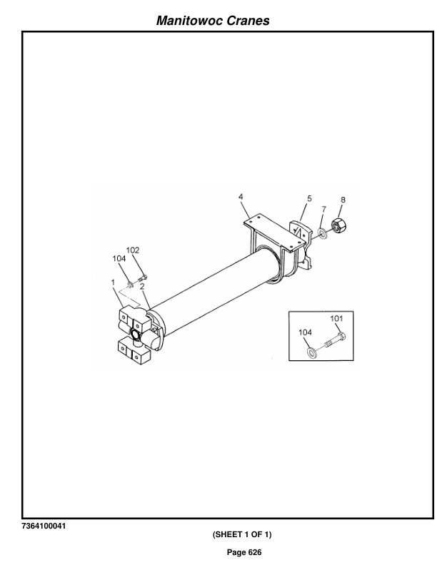 Grove RT760E Crane Parts Manual 222042 2016-3