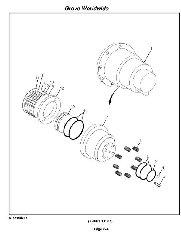 Grove RT760E Crane Parts Manual 222517 2004-2