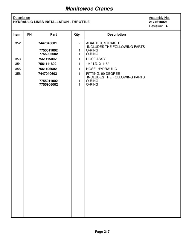 Grove RT760E Crane Parts Manual 222960 2015-2