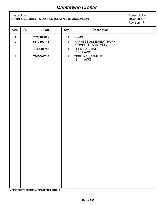 Grove RT760E Crane Parts Manual 223562 2015-2