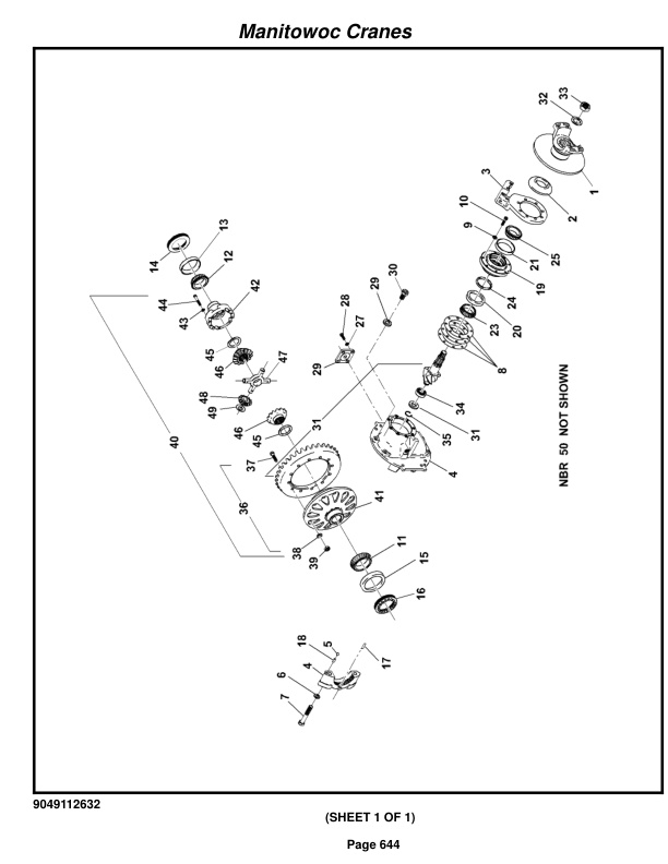 Grove RT760E Crane Parts Manual 223661 2015-3