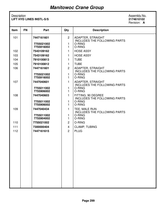 Grove RT760E Crane Parts Manual 224410 2005-2