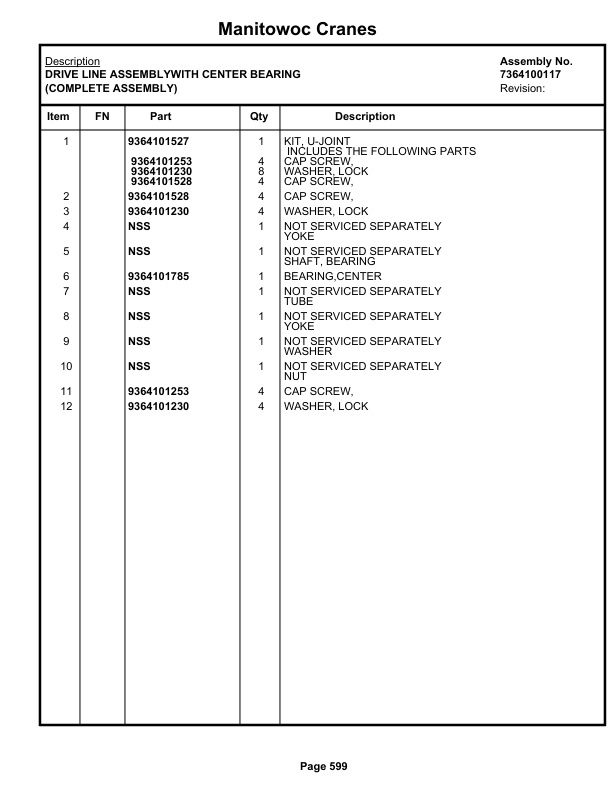 Grove RT760E Crane Parts Manual 224513 2018-3