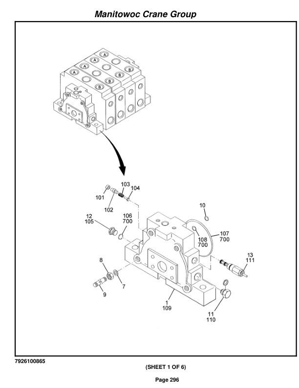 Grove RT760E Crane Parts Manual 225099 2006-2