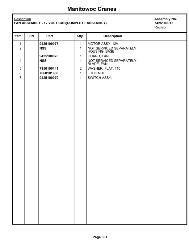 Grove RT760E Crane Parts Manual 225483 2019-2