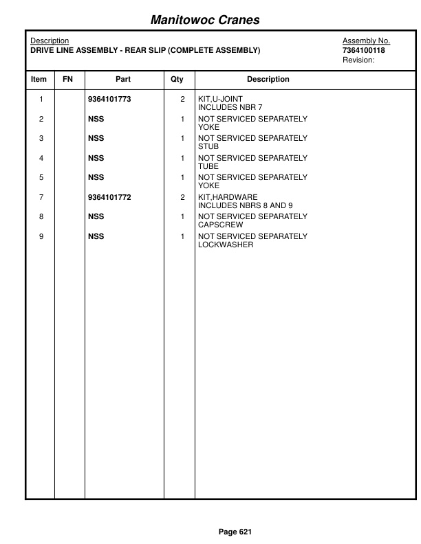 Grove RT760E Crane Parts Manual 225946 2015-3