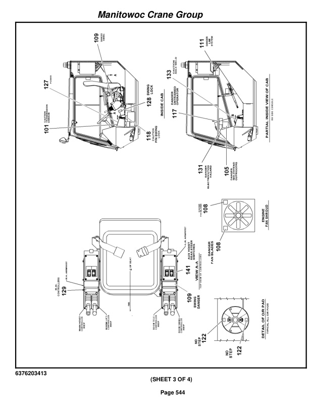 Grove RT760E Crane Parts Manual 226052 2007-3