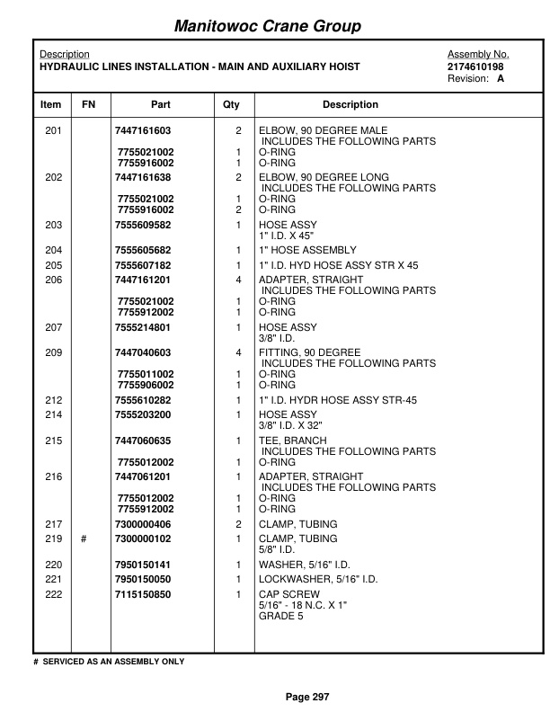 Grove RT760E Crane Parts Manual 226428 2007-2