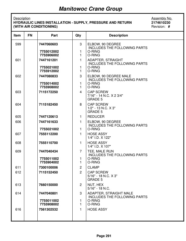 Grove RT760E Crane Parts Manual 226434 2007-2