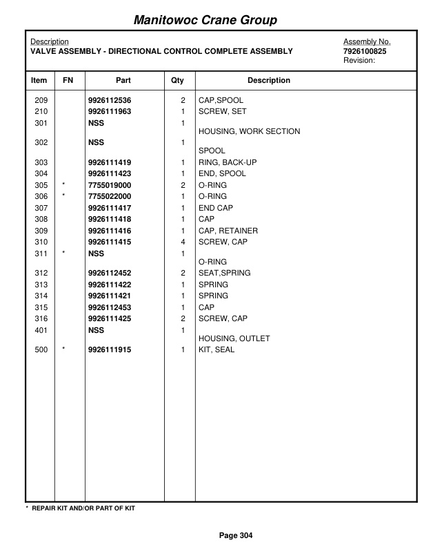 Grove RT760E Crane Parts Manual 227469 2007-2