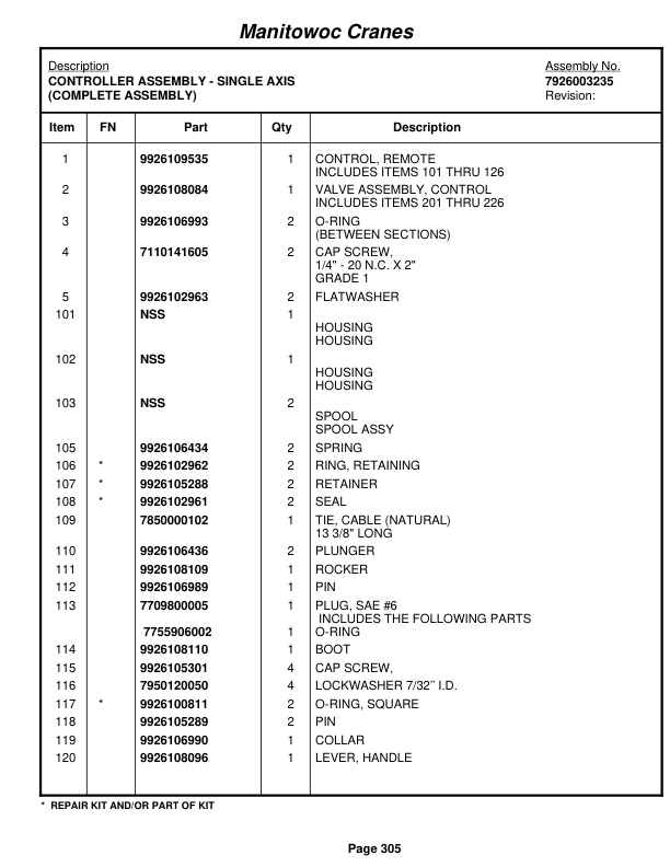 Grove RT760E Crane Parts Manual 227723 2012-2