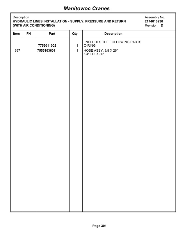 Grove RT760E Crane Parts Manual 228291 2009-2