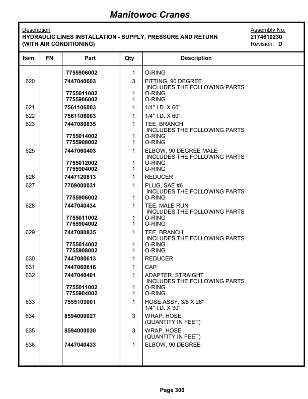 Grove RT760E Crane Parts Manual 228292 2009-2