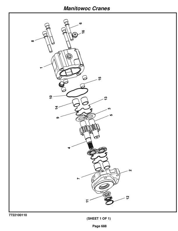 Grove RT760E Crane Parts Manual 228313 2011-3