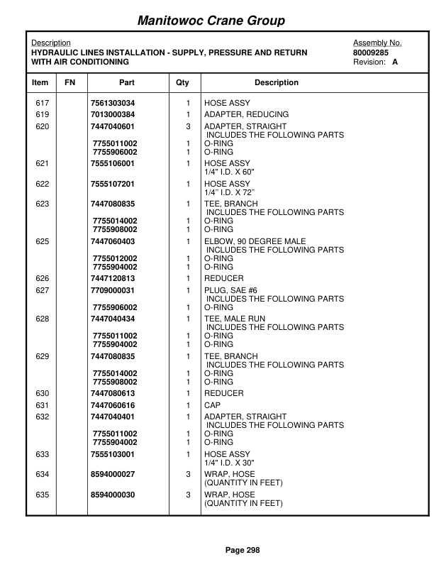 Grove RT760E Crane Parts Manual 228331 2008-2