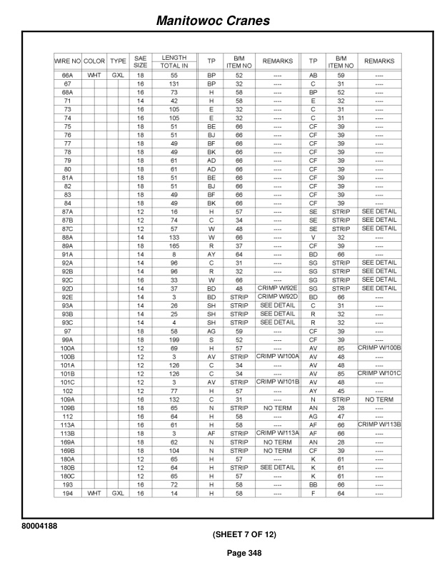 Grove RT760E Crane Parts Manual 228338 2011-2