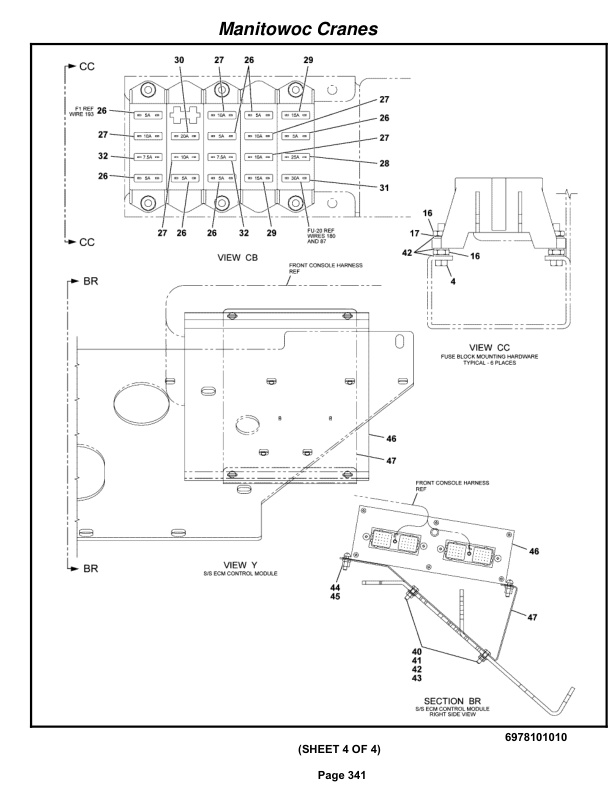 Grove RT760E Crane Parts Manual 228491 2011-2