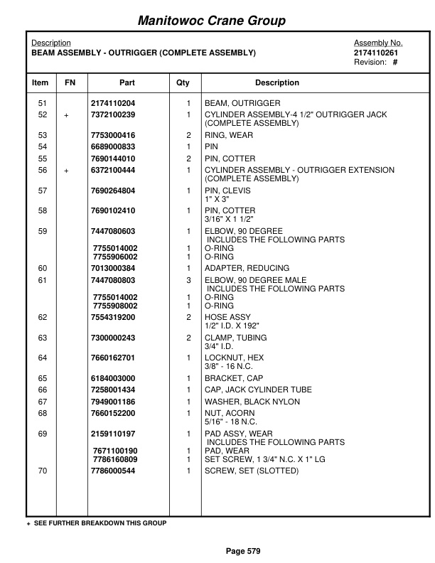 Grove RT760E Crane Parts Manual 228897 2008-3