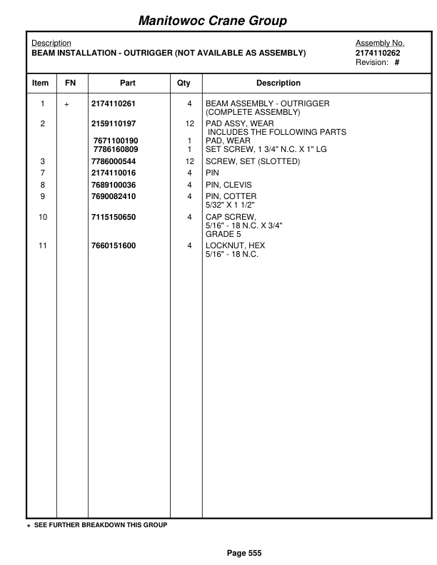 Grove RT760E Crane Parts Manual 229701 2009-3