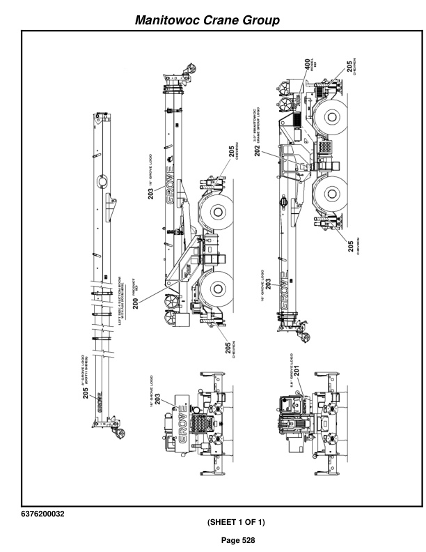 Grove RT760E Crane Parts Manual 230124 2008-3