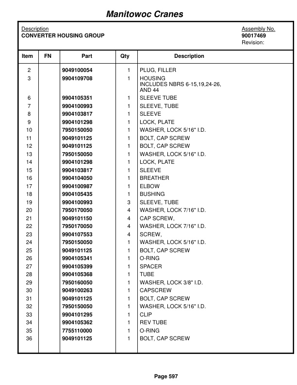 Grove RT760E Crane Parts Manual 231041 2014-3