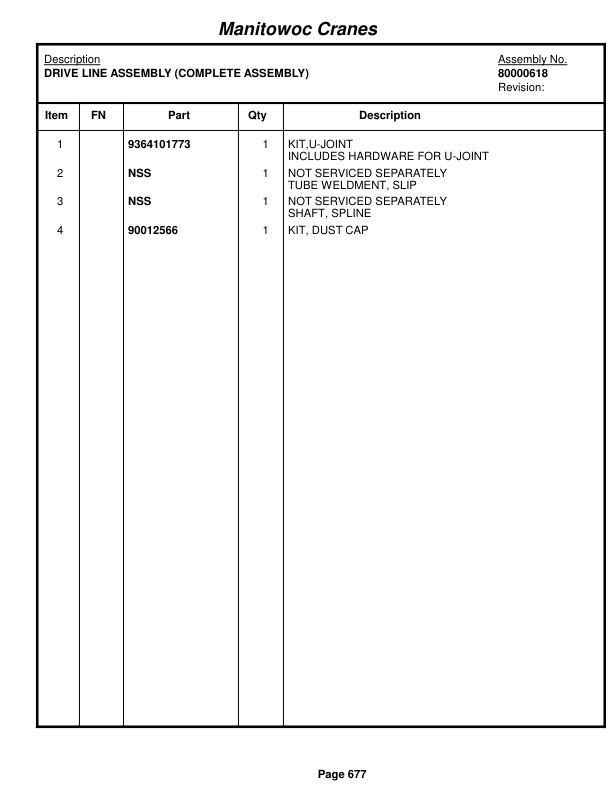 Grove RT760E Crane Parts Manual 231313 2016-3