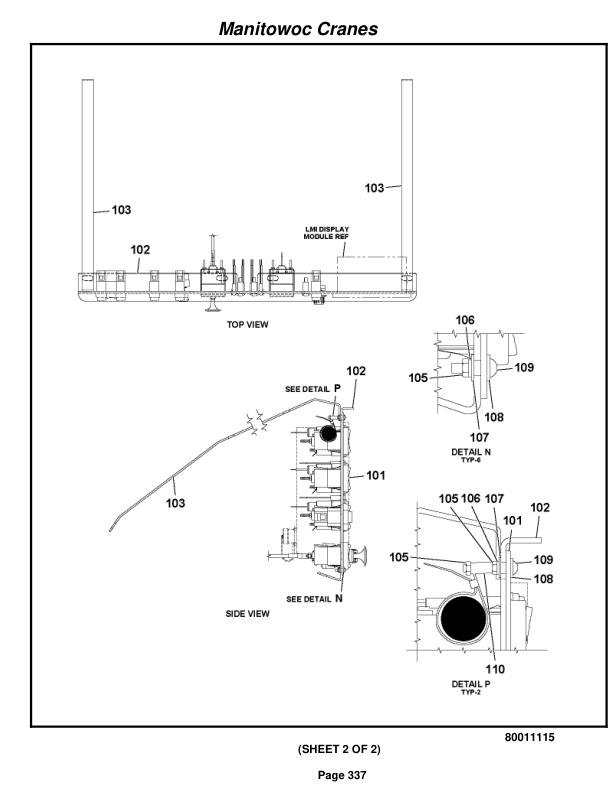 Grove RT760E Crane Parts Manual 231326 2010-2